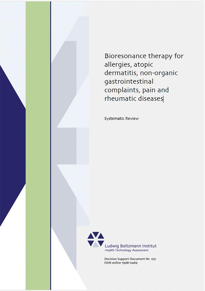 Terapia di biorisonanza per allergie, dermatiti atopiche, disturbi gastrointestinali non organici, dolore e malattie reumatiche.